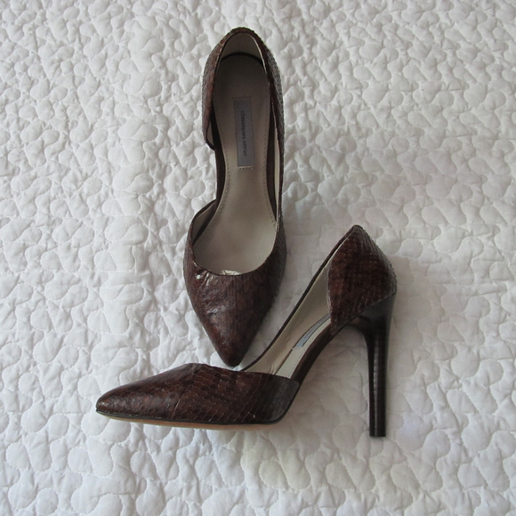 Snake All-leather pumps D’Orsay - Picture 4 of 8